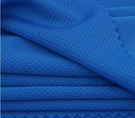 La circolare respirabile blu tricotta il tessuto, tessuto di maglia del favo di assorbimento dell'umidità