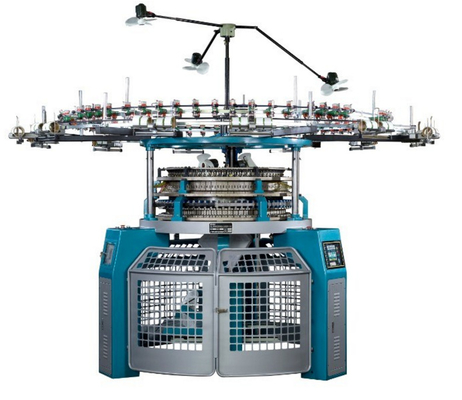 Macchina tricottante circolare automatizzata del jacquard di alta efficienza per la doppia maglia